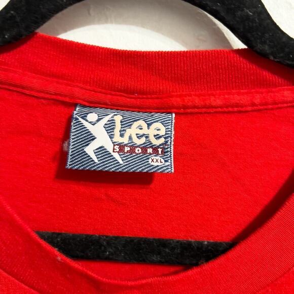 Vintage Lee Tee Shirt 49ers Mens XXL Football San Francisco Crew Neck Tshirt Red - Picture 7 of 10